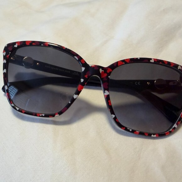 Kate Spade AMIYAH/G/S 0F74 Women\'s Black Pattern Red Sunglasses main image 4